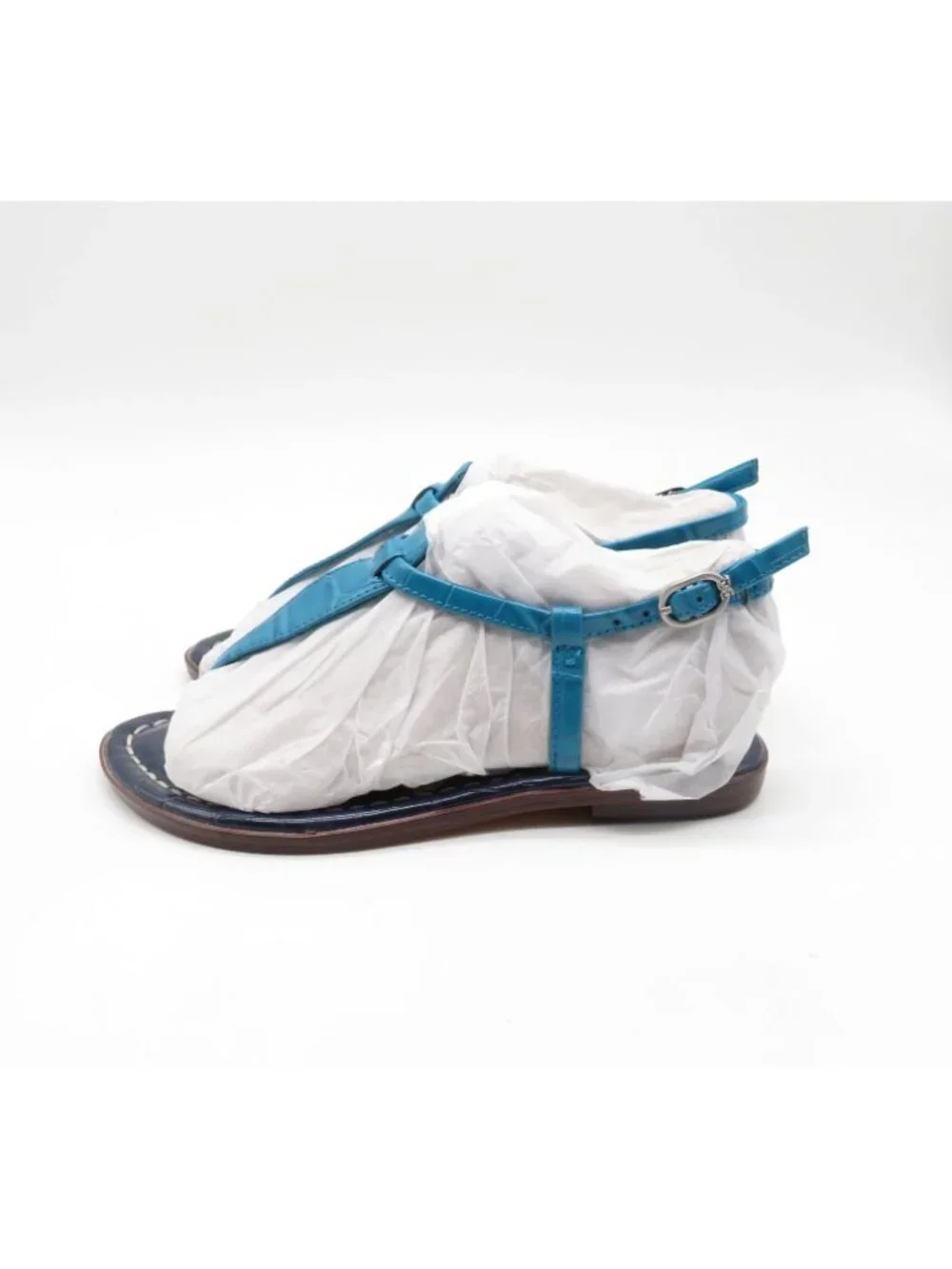 Sam Edelman Kids Blue Croco Gigi Sandals US 12M NEW